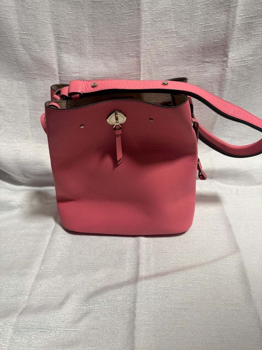 Kate Spade New York Marti Small Leather Bucket Bag Pink